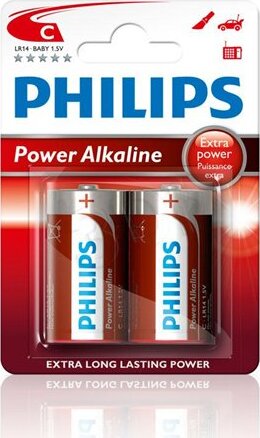 Elem Philips C LR14 1.5V Powerlife 2db/csomag bliszteres