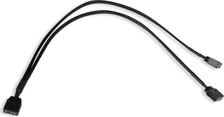 Alphacool 18705 aRGB 3-pin - 2x 3-pin Y-Splitter Elosztó kábel - 30cm