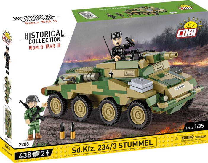 Cobi Blocks HC Sd.Kfz. 234/3 harckocsi 438 darabos építőkészlet