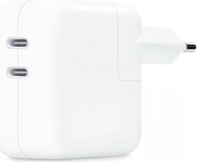Apple 2x USB Type-C Hálózati töltő - Fehér (35W)