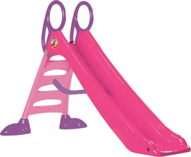 Nagy rózsaszín csúszda 2 m-es csúszófelülettel