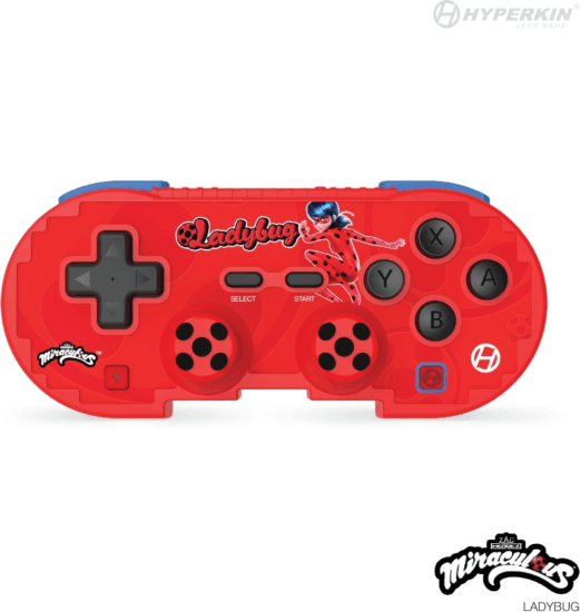 Hyperkin Pixel Art Miraculous Edition (Ladybug) Vezeték nélküli kontroller - Piros (PC/Nintendo Switch/Android/iOS)