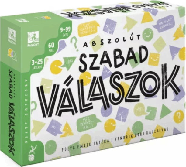 Pagony Abszolút szabad válaszok Családi társasjáték