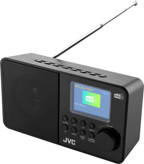 JVC DAB RA-E611B-DAB Rádió - Fekete