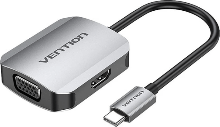 Vention TDIHB USB-C apa - HDMI/VGA anya Adapter