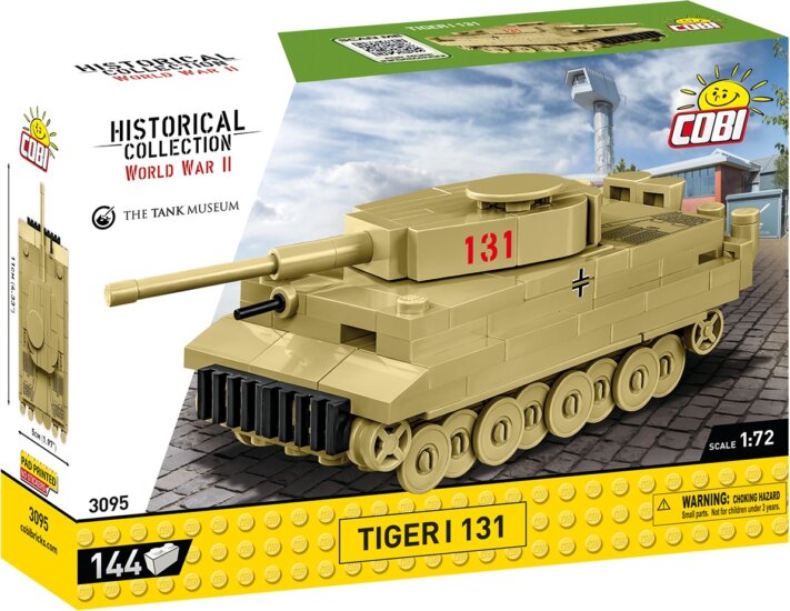 Cobi Blocks Tiger I 131 tank 144 darabos építőjáték 1:72
