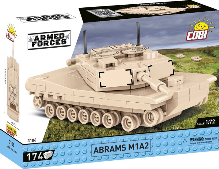 Cobi Blocks Abrams M1A2 tank 174 darabos építőjáték 1:72