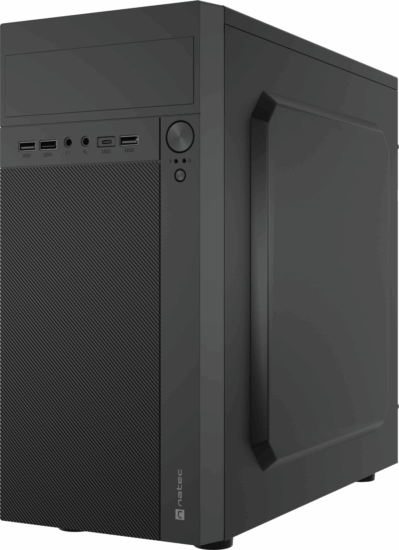 Natec Helix USB-C Számítógépház - Fekete