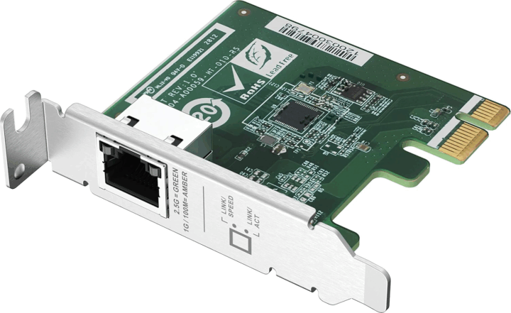 Qnap QXG-2G1T-I225 PCIe 2.5GbE Hálózati kártya Qnap QXG-2G1T-I225 PCIe 2.5GbE Hálózati kártya