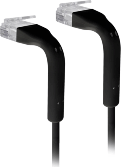 UBiQUiTi UniFi CAT6 Derékszögű patch kábel 1m - Fekete