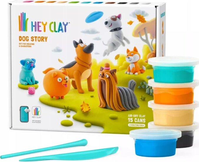Hey Clay Nagy gyurma szett - Kutyák