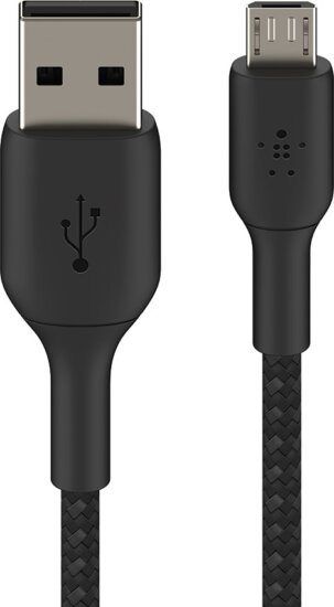 Belkin BoostCharge USB-A apa - MicroUSB-B apa 2.0 Adat és töltő kábel - Fekete (1m)
