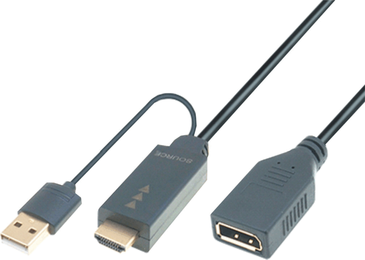 M-CAB 6060013 HDMI apa - DisplayPort anya Adapter M-CAB 6060013 HDMI apa - DisplayPort anya Adapter