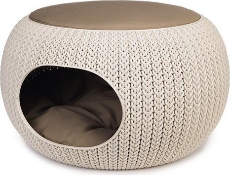 Curver Knit Kisállat fekhely/házikó - Bézs (57 x 58 x 24 cm)