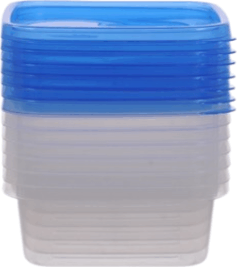 TOO KT-151 műanyag ételtároló készlet 0,6L (7 db / csomag) TOO KT-151 műanyag ételtároló készlet 0,6L (7 db / csomag)