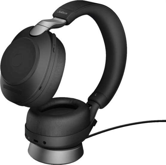 Jabra Evolve2 85 UC (USB Type-C) Wireless Headset + Töltőállvány - Fekete Jabra Evolve2 85 UC (USB Type-C) Wireless Headset + Töltőállvány - Fekete