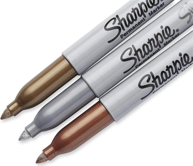 Sharpie Metallic Textilmarker készlet - Vegyes színek (3 db / csomag)