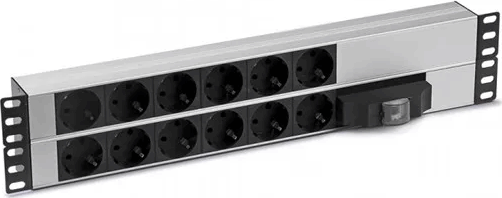 FormRack F082PR12SA PDU elosztó 12 aljzatos - Szürke/Fekete