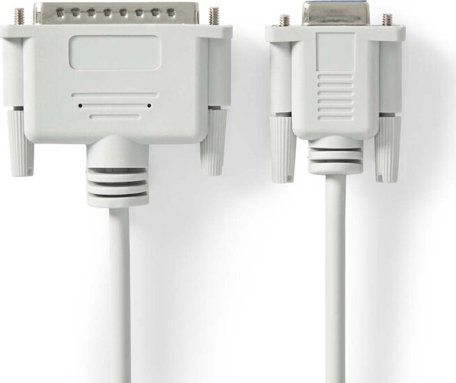 Nedis CCGL52135IV20 DIN-9 anya - DIN-25 apa Nyomtató kábel 2m - Fehér