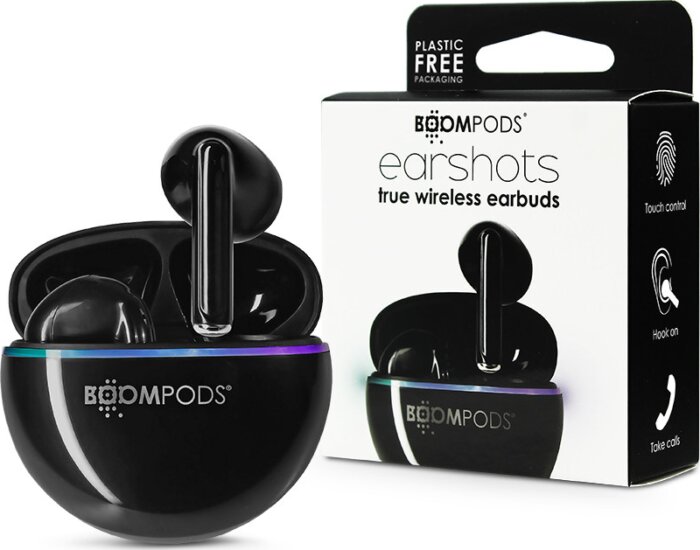 Boompods EarShots TWS Headset - Fekete Boompods EarShots TWS Headset - Fekete