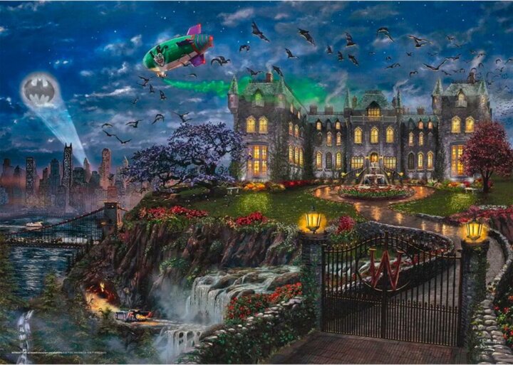 Schmidt Spiele Thomas Kinkade Studios: DC Comics Wayne Manor - 1000 darabos puzzle