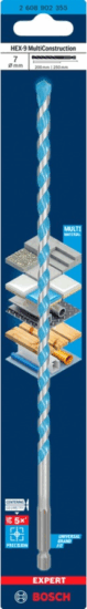 Bosch Expert HEX-9 MultiConstruction Fúrószár - 7x200mm Bosch Expert HEX-9 MultiConstruction Fúrószár - 7x200mm