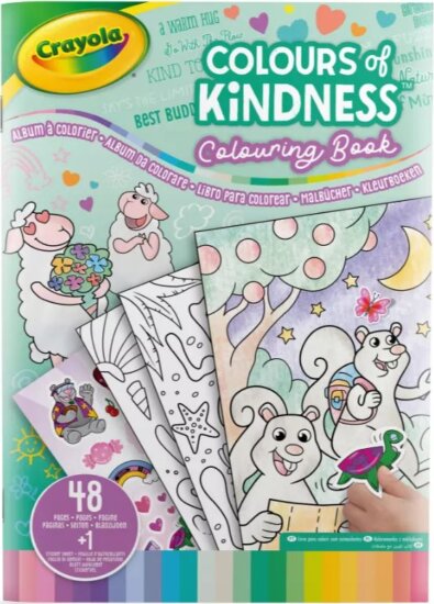 Crayola Kedves szavak színezőkönyv matricákkal Crayola Kedves szavak színezőkönyv matricákkal