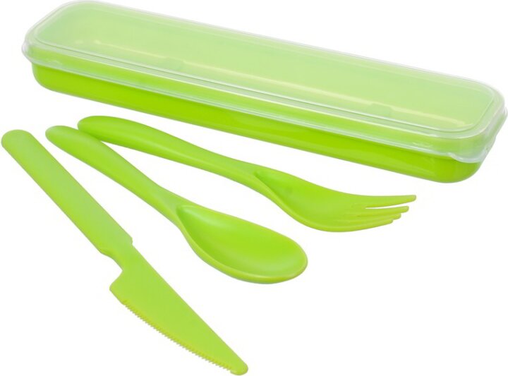 TOO KT-147-GR utazó evőeszköz szett - Zöld