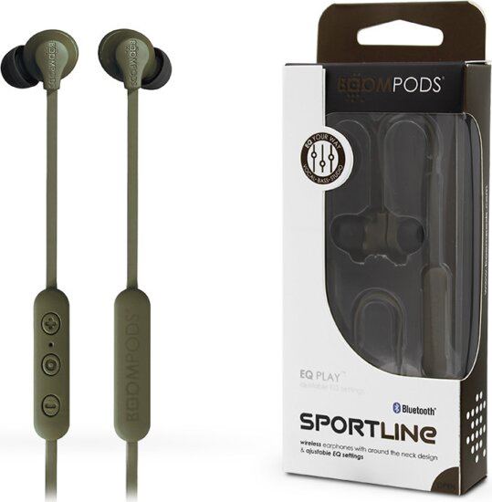 Boompods Sportline Wireless Fülhallgató - Zöld