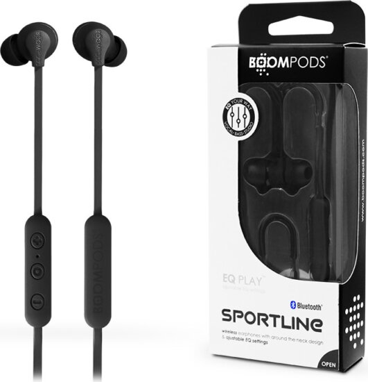 Boompods Sportline Wireless Fülhallgató - Fekete