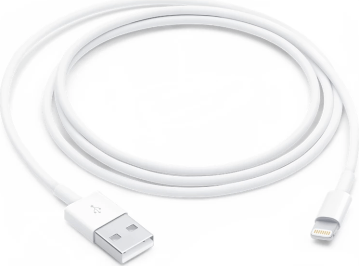 Apple USB Type-A apa - Lightning apa iPhone töltőkábel - Fehér (1m)