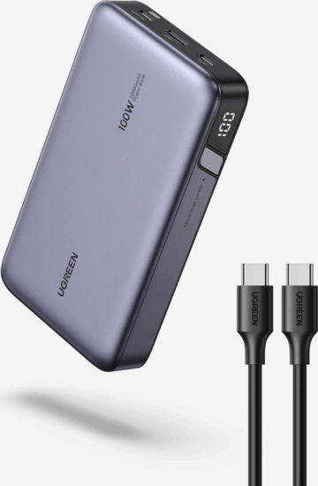 Ugreen PB720 Powerbank 20000mAh 100W (3-5A / 5-20V) - Szürke