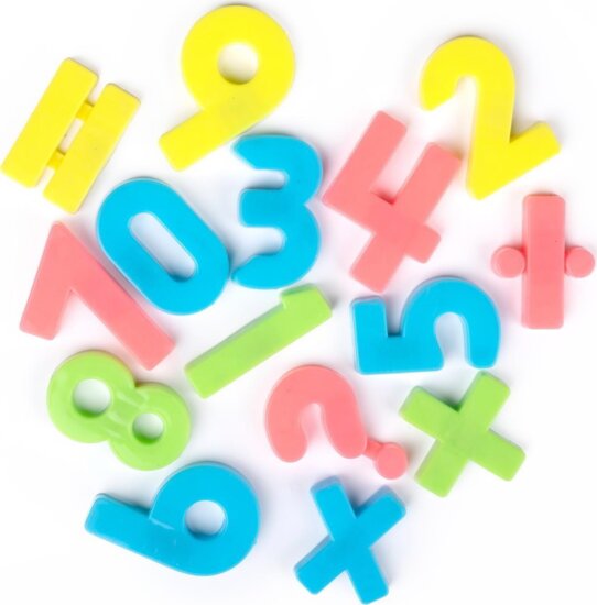Eddy Toys Mágneses számok - Színes (26 db / csomag)