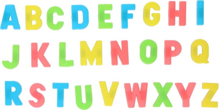 Eddy Toys Mágneses betűk - Színes (26 db / csomag)