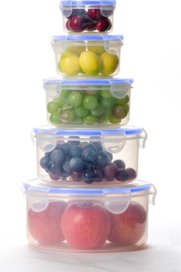 TOO KT-142 Műanyag kerek ételtároló készlet (5 db)