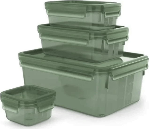 Tefal N1170610 Master Seal Eco Műanyag ételtároló készlet 0.2 L + 0.55 L + 1 L + 3.7 L (4 db)