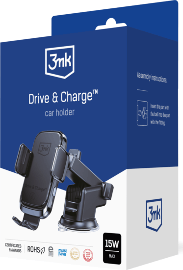 3mk Drive & Charge autós tartó és töltő