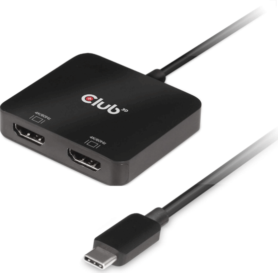 Club3D CSV-1558 USB-C apa - 2X HDMI / USB-C anya Adapter Club3D CSV-1558 USB-C apa - 2X HDMI / USB-C anya Adapter