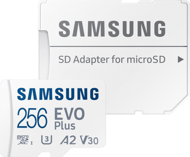 Samsung 256GB Evo Plus microSDXC UHS-I CL10 Memóriakártya + Adapter Samsung 256GB Evo Plus microSDXC UHS-I CL10 Memóriakártya + Adapter