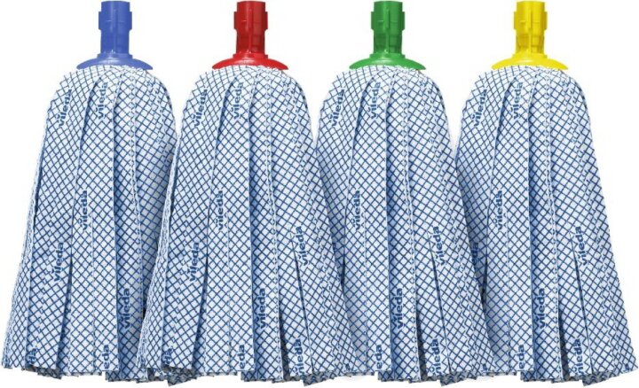 Vileda Supermop Monoclick kék antibakteriális mop fej