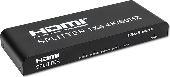 Qoltec 51799 HDMI Splitter (1 PC - 4 Kijelző) Qoltec 51799 HDMI Splitter (1 PC - 4 Kijelző)