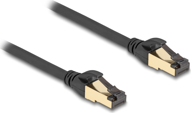 Delock 80248 S/FTP CAT7 Patch kábel 1m - Fekete