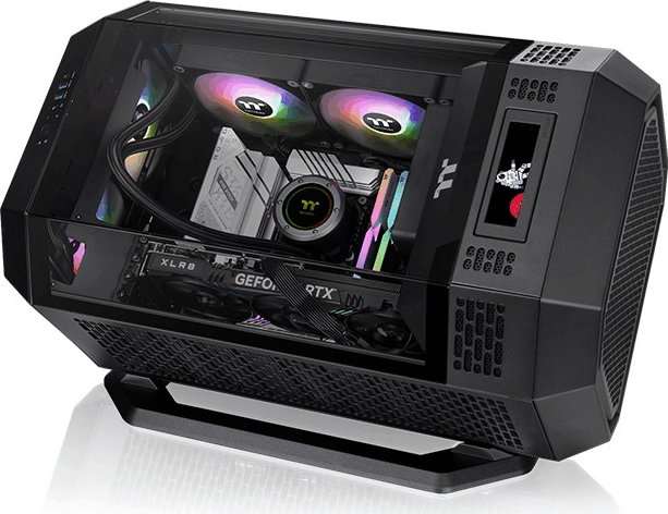 Thermaltake AC-074-ON1NAN-A1 Számítógépház Tower 300 állványcsomag - Fekete