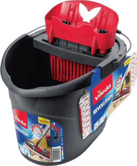 Vileda SuperMocio Revolution Felmosó készlet - Fekete/Piros