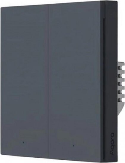 Aqara WS-EUK02-G 2 gombos okos villanykapcsoló - Fekete