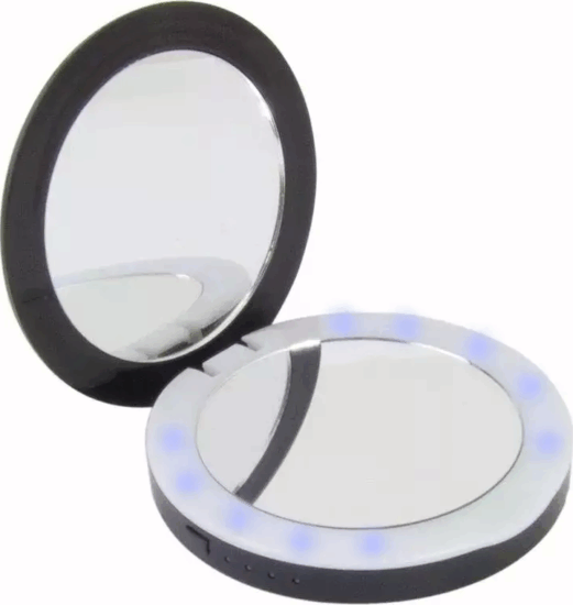 Esperanza EMP121K Sminktükrös Powerbank 3000mAh 5W (1A / 5V) - Fekete