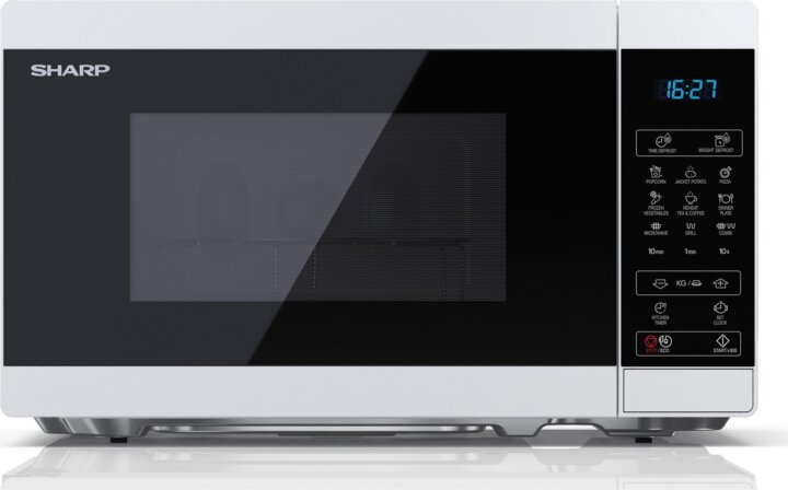 Sharp YC-MG02EW Mikrohullámú sütő - Fehér/Fekete