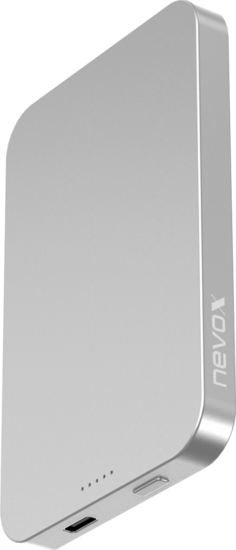 Nevox PB-2292 Powerbank 5000mAh 15W (2.1A / 5V) - Ezüst/Fehér