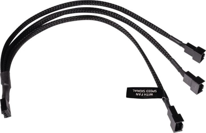 Alphacool 18680 Ventilátor 4Tűs PWM Y elosztó kábel - 30cm