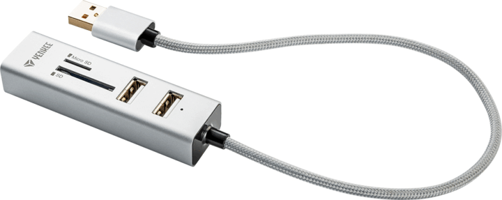 Yenkee YHC 101SR USB 2.0 HUB + Kártyaolvasó (3 port)